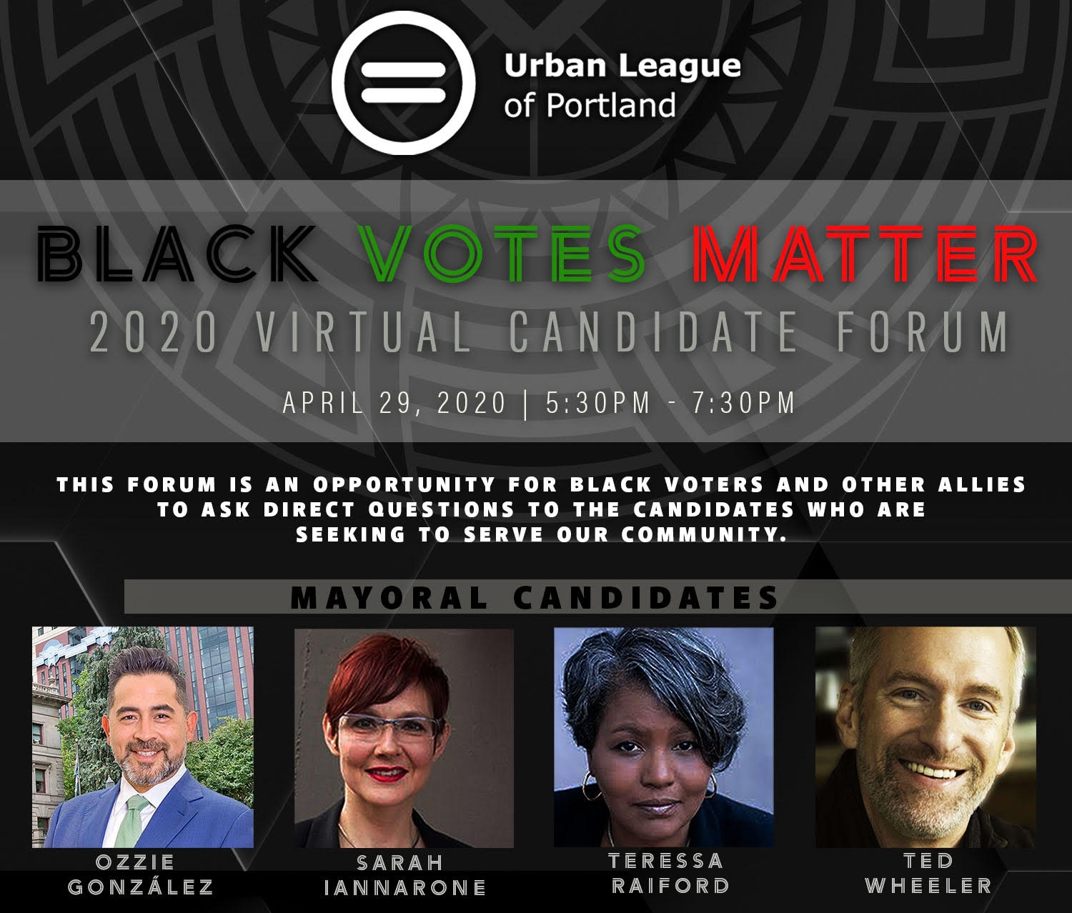 BlackVotesMatter Portland Mayoral Debate KBOO