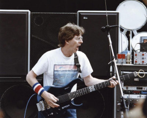 Phil Lesh of The Grateful Dead performing in 1988.