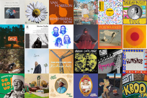 A collage of album & single covers - where the songs on the show came from.