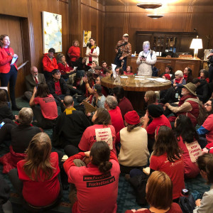 Sit-in Governor Kate Brown's office 11-21-2019