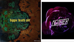 Hippie death cult black snake single art Anther dark blooms