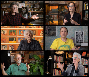 The documentary History Mystery & Odyssey profiles 6 Portland animators: Rose Bond, Chel White, Joan Gratz, Jim Blashfield, Joanna Priestley, & Zak Margolis; filmmakers Martin Cooper & Adrian Storey talk w/ S.W. Conser on Words and Pictures on KBOO Radio