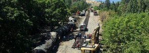 Derailed Oil Train in Mosier, Oregon, June 5, 2016