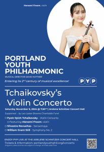 Poster for Portland Youth Philharmonic's Season 101 opening concert Poster for Portland Youth Philharmonic's Season 101 opening concert