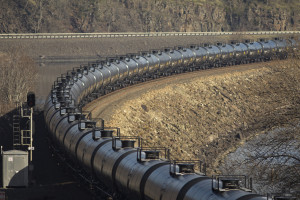 Oil Train through the Gorge