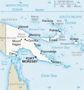 Map of Papua New Guinea Map of Papua New Guinea
