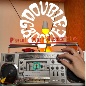 A very cool 80's boom box tuned to KBOO 90.7 playing paul hardcastle