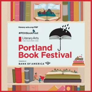 Logo for Portland Book Festival 2022