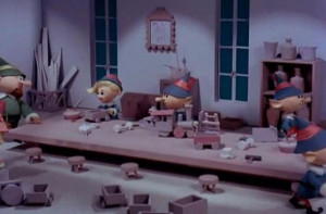 elves in the workshop (Rankin Bass)