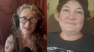 two women on a video call