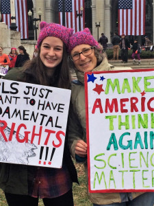 Emily Monosson & Daughter at Women's March