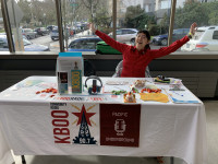 KBOO tabling at Motchisuki 2020