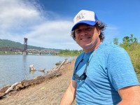Travis Williams along the Superfund Site Travis Williams along the Superfund Site
